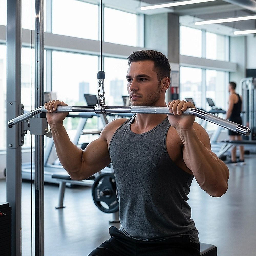 48" Lat Pulldown Bar Cable Attachment