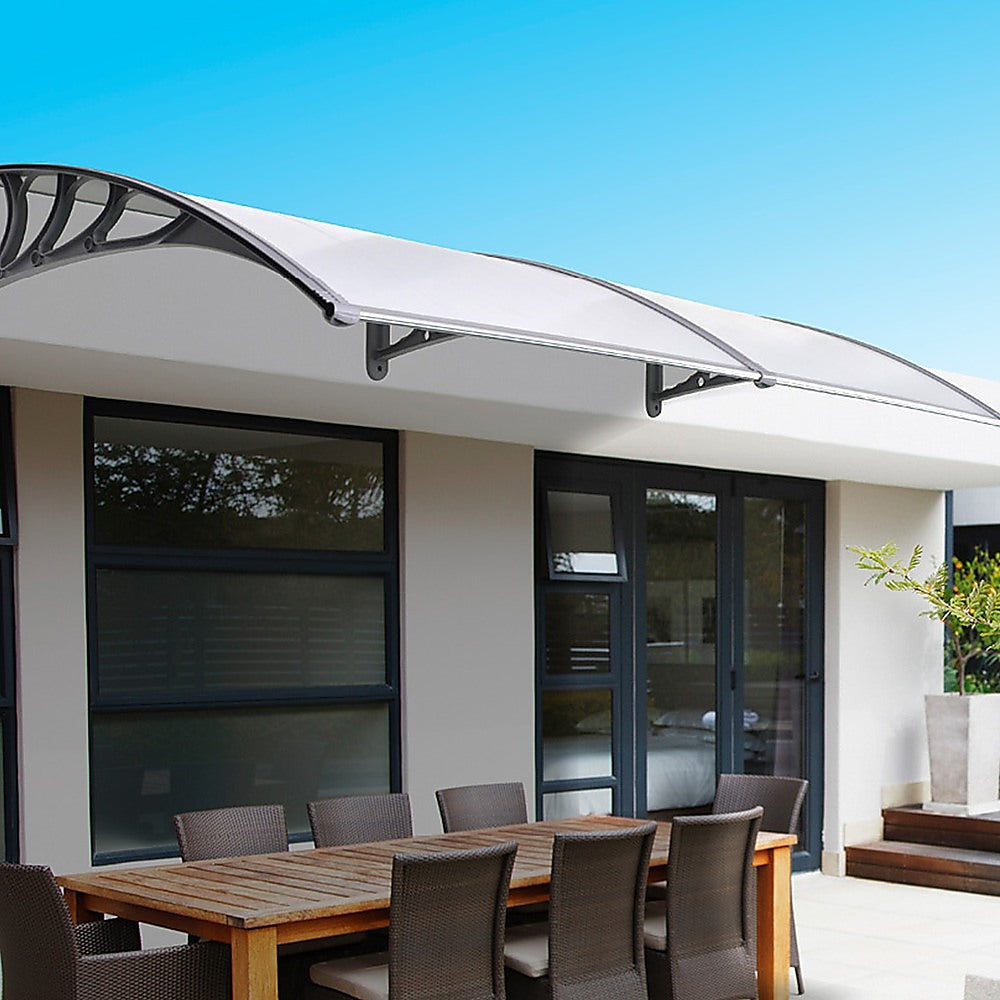 Diy Outdoor Awning Cover 1Mx2M With Rain Gutter