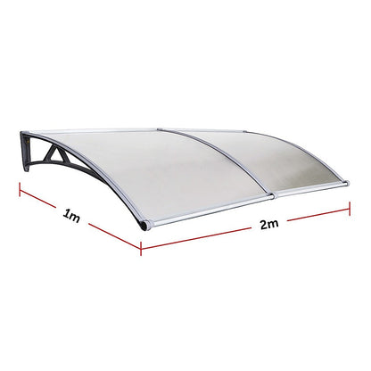 Diy Outdoor Awning Cover 1Mx2M With Rain Gutter