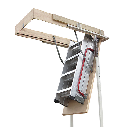 Deluxe Aluminium Attic Loft Ladder - 2700Mm To 3050Mm