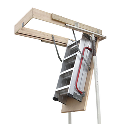 Deluxe Aluminium Attic Loft Ladder - 2700Mm To 3050Mm