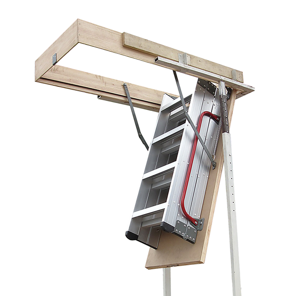  Deluxe Aluminium Attic Loft Ladder - 2700mm to 3050mm