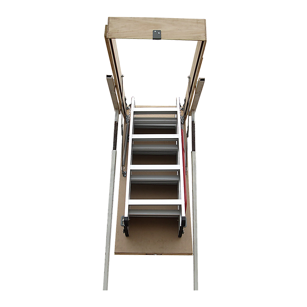 Deluxe Aluminium Attic Loft Ladder - 2700Mm To 3050Mm