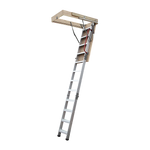 Deluxe Aluminium Attic Loft Ladder - 2700Mm To 3050Mm