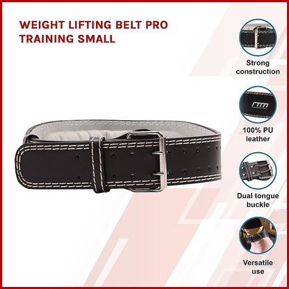 Weight Lifting Belt Pro Training Small Size