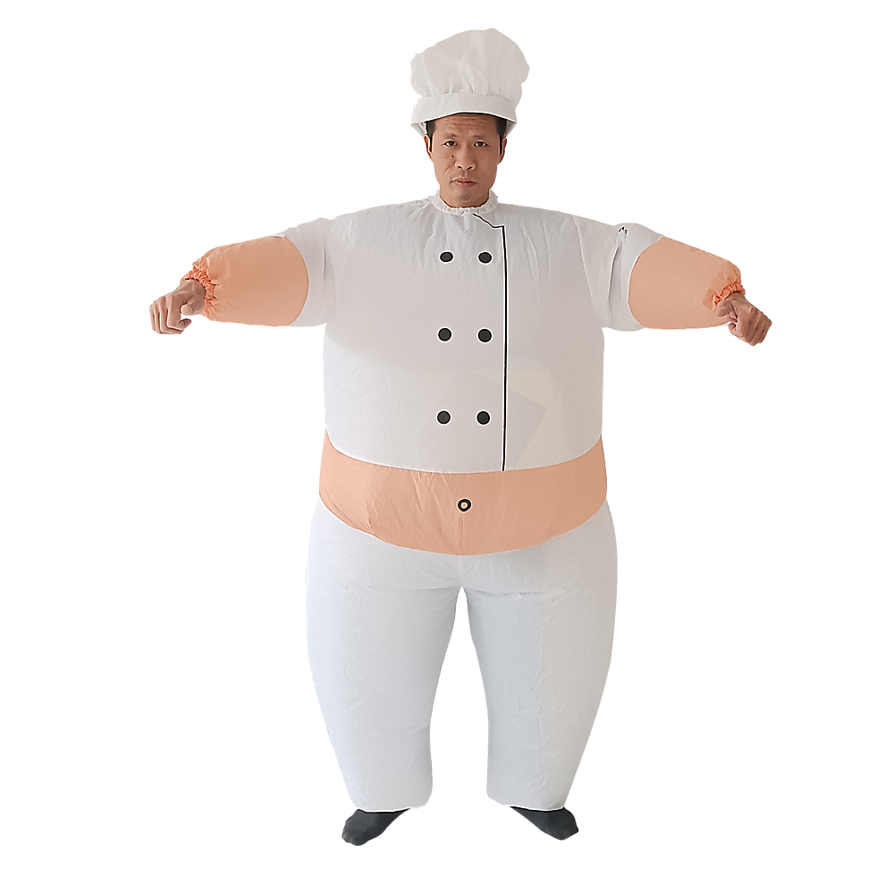 Chef Fancy Dress Inflatable Suit -Fan Operated Costume