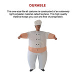 Chef Fancy Dress Inflatable Suit -Fan Operated Costume