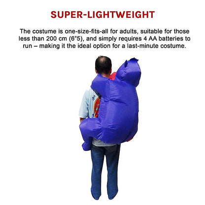 Gorilla Fancy Dress Inflatable Suit -Fan Operated Costume