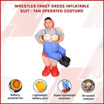 WRESTLER Fancy Dress Inflatable Suit -Fan Operated Costume