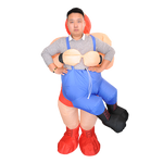 WRESTLER Fancy Dress Inflatable Suit -Fan Operated Costume