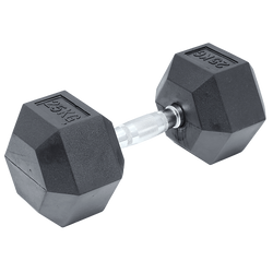25Kg Commercial Rubber Hex Dumbbell Gym Weight
