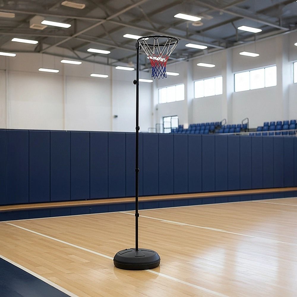Netball Ring with Stand Portable Pole Height Adjustable