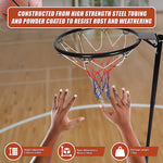 Netball Ring With Stand Portable Pole Height Adjustable