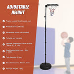 Netball Ring With Stand Portable Pole Height Adjustable