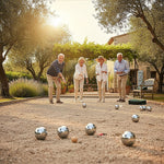 Deluxe Boules Bocce 8 Alloy Ball Set