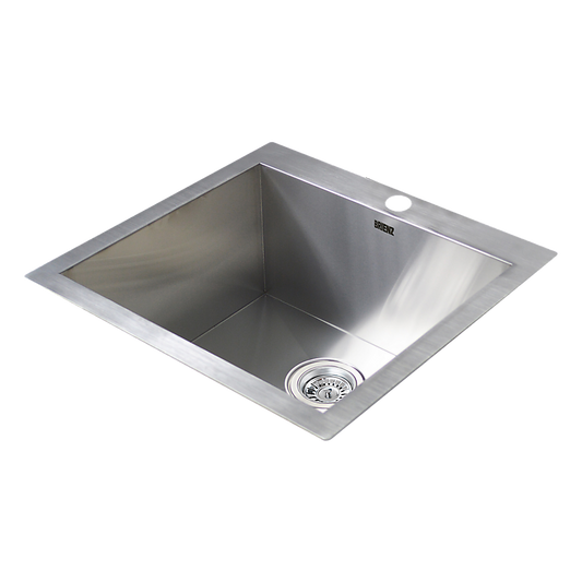 530X505Mm Handmade Stainless Steel Topmount