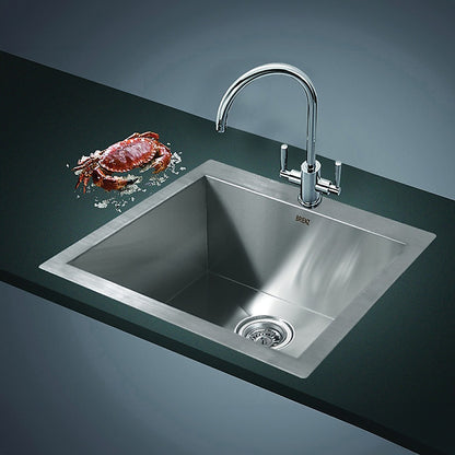 530X505Mm Handmade Stainless Steel Topmount