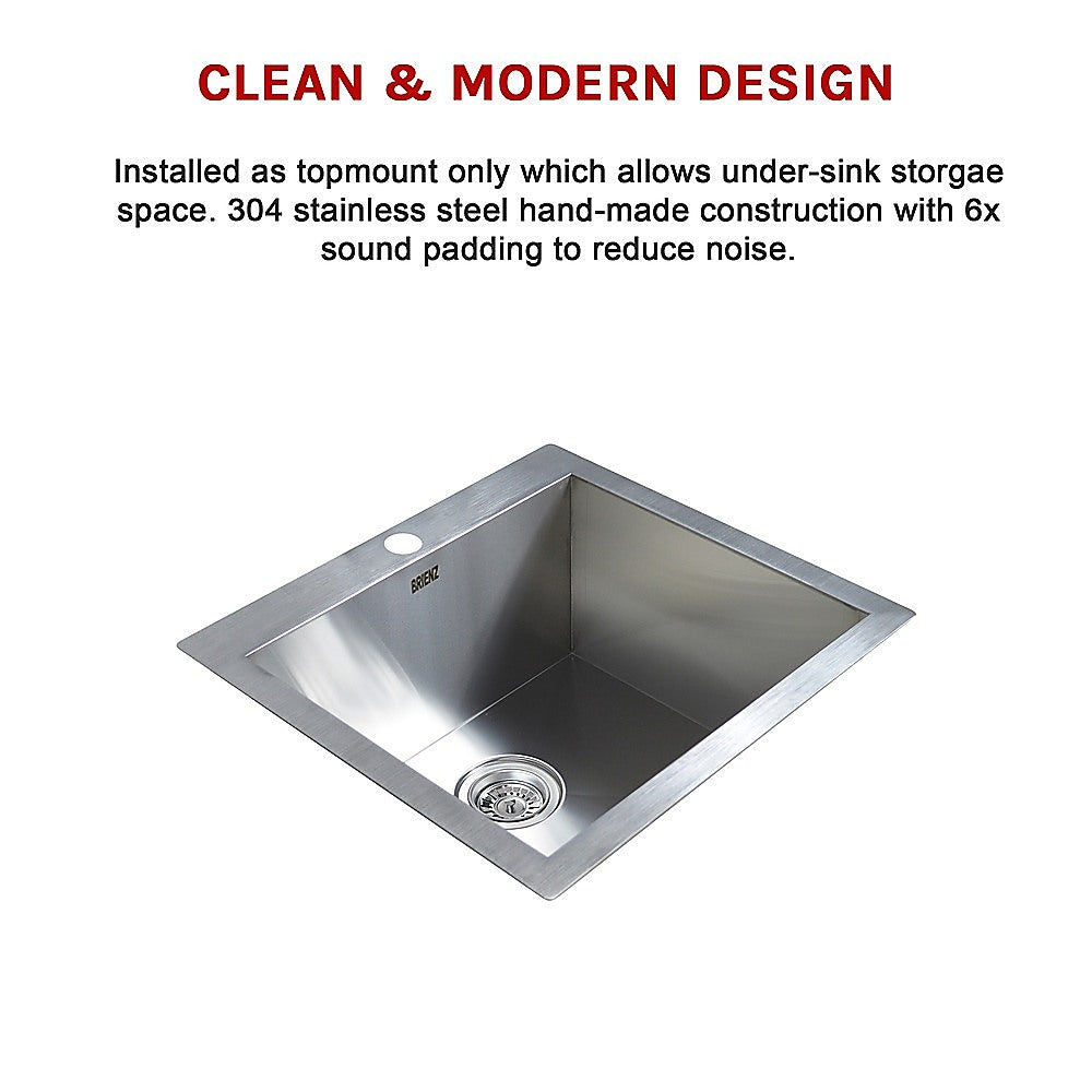 530X505Mm Handmade Stainless Steel Topmount