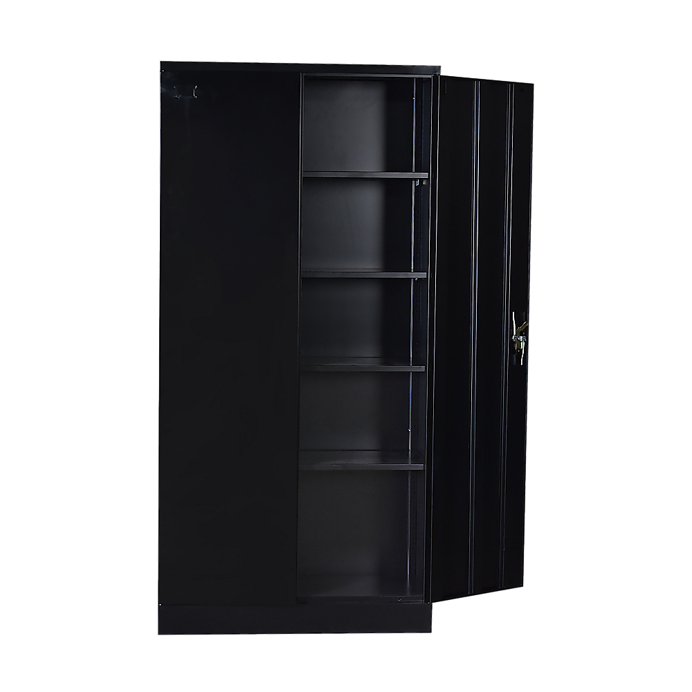 Two-Door Shelf Office Gym Filing Storage Locker Cabinet