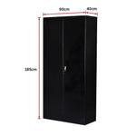 Two-Door Shelf Office Gym Filing Storage Locker Cabinet