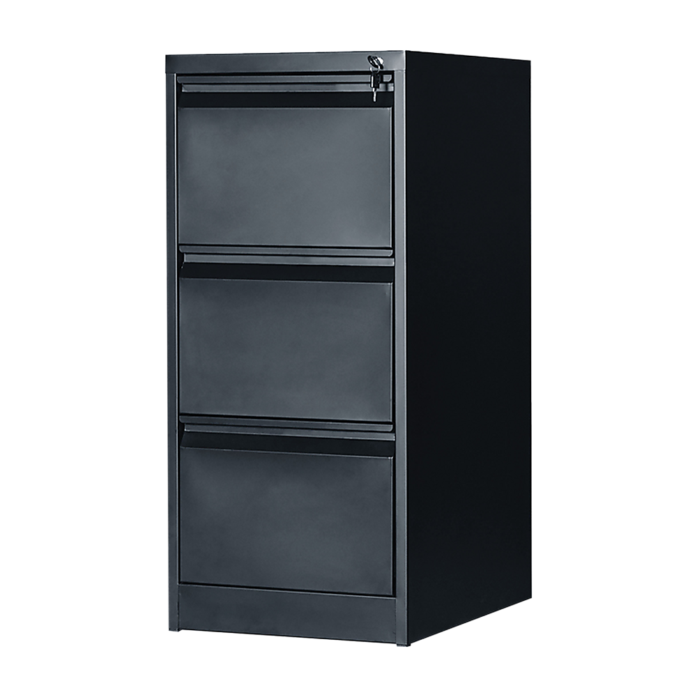 3-Drawer Shelf Office Gym Filing Storage Locker Cabinet - 102.7×45×62cm