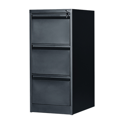 3-Drawer Shelf Office Gym Filing Storage Locker Cabinet - 102.7×45×62cm