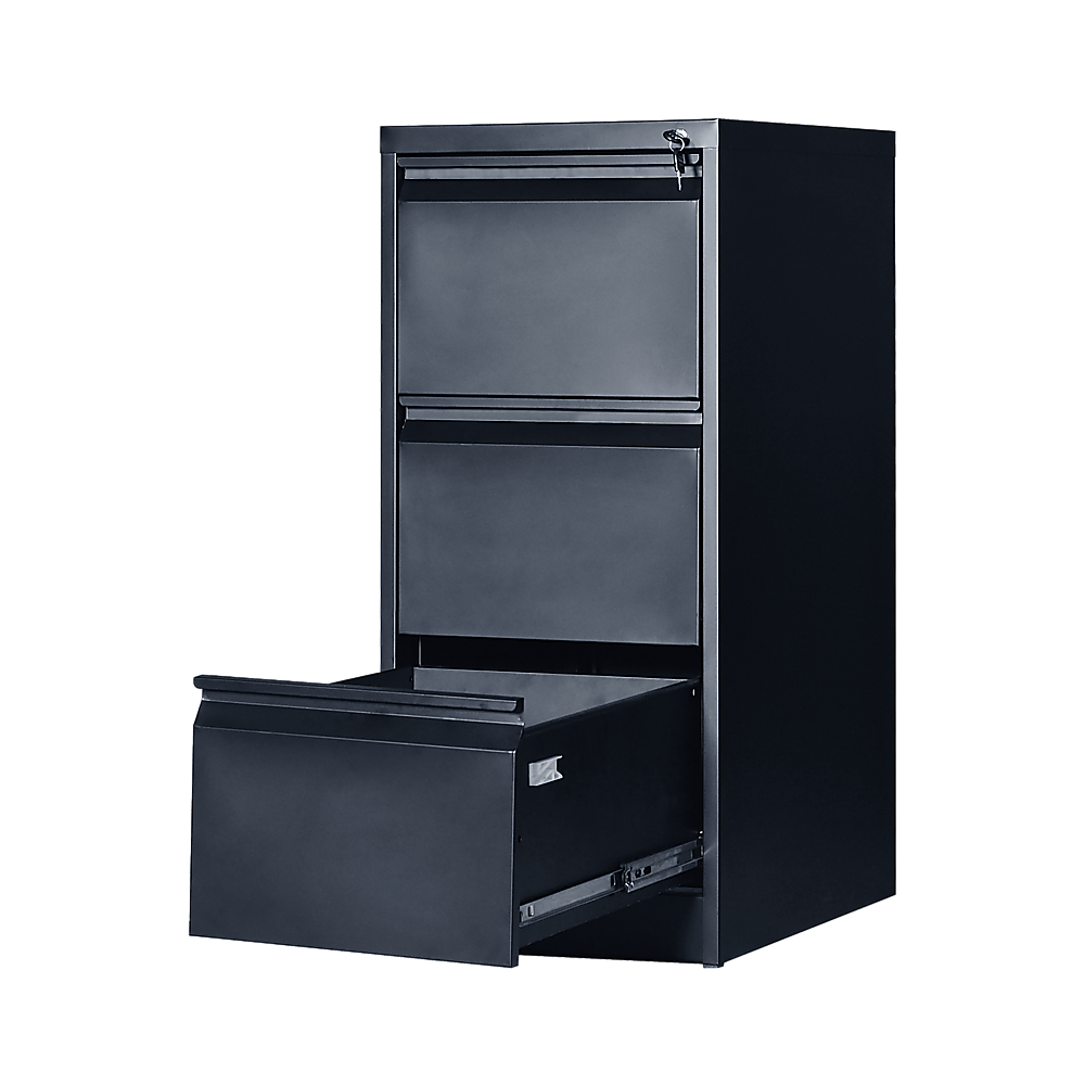 3-Drawer Shelf Office Gym Filing Storage Locker Cabinet - 102.7×45×62cm