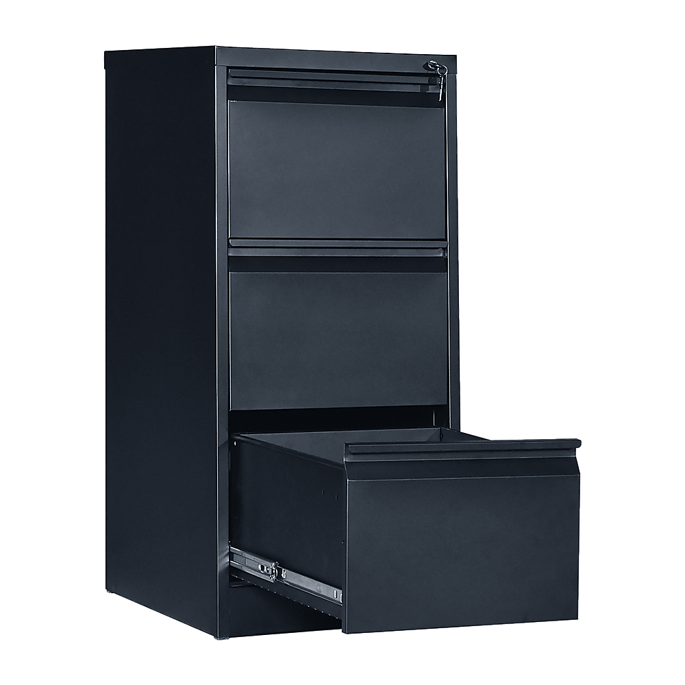 3-Drawer Shelf Office Gym Filing Storage Locker Cabinet - 102.7×45×62cm