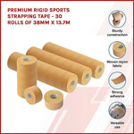 Premium Rigid Sports Strapping Tape - 30 Rolls Of 38Mm X 13.7M