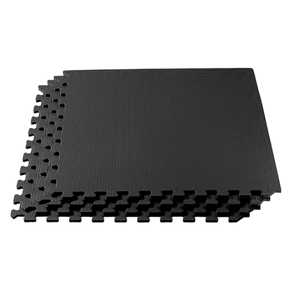 4 Tiles EVA Interlocking Gym Floor Mats – Home Fitness Puzzle Exercise Mat Set