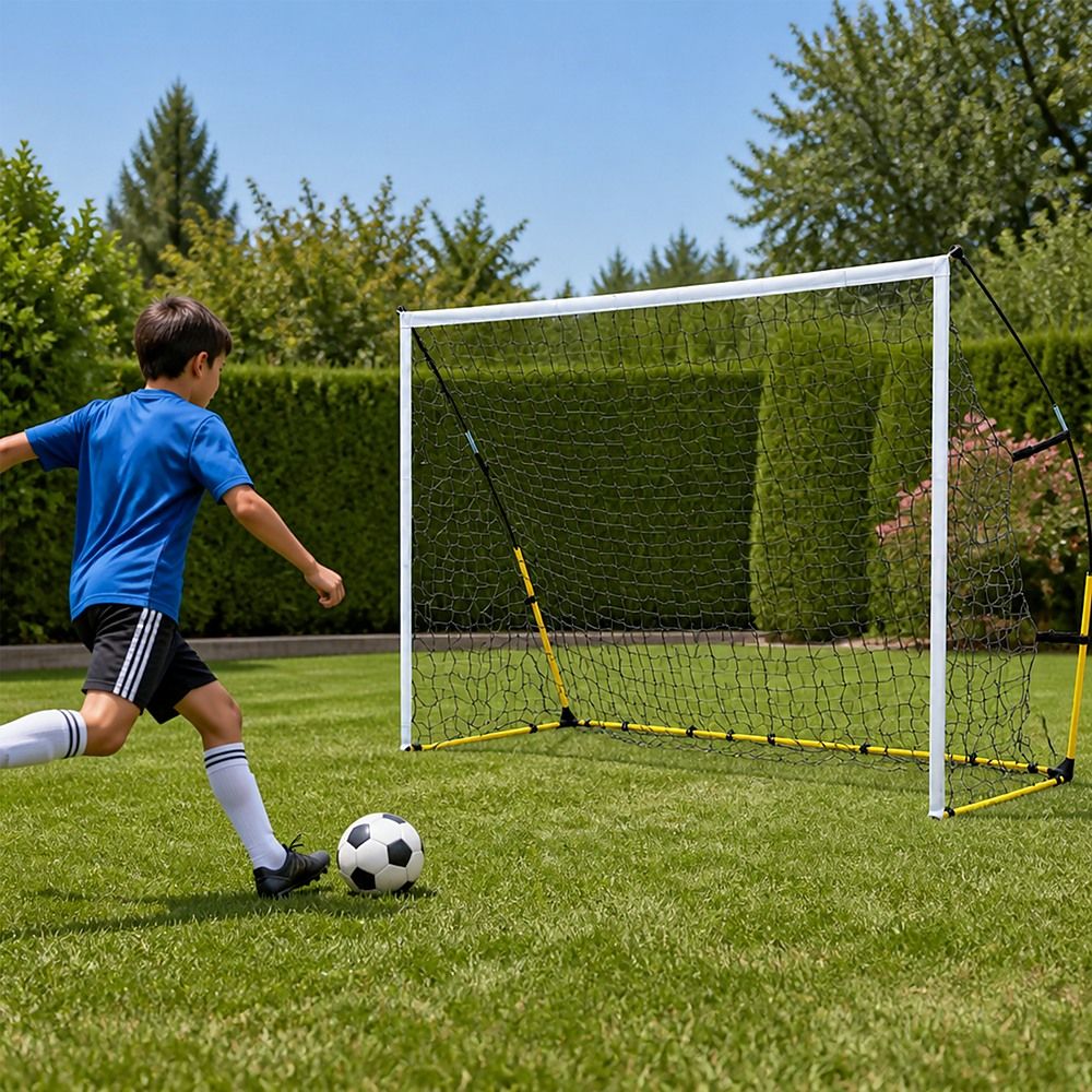 8' x 5' Soccer Football Goal Foot Portable Net Quick Set Up