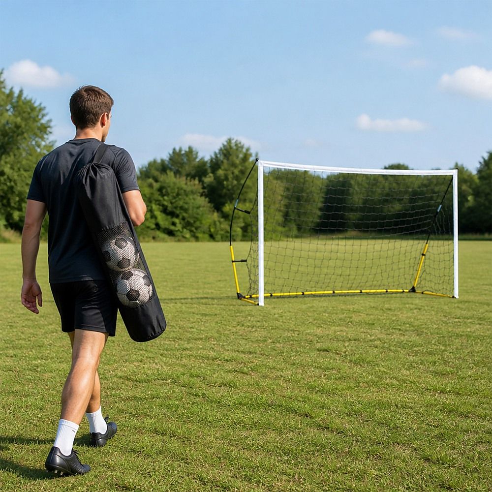 8' x 5' Soccer Football Goal Foot Portable Net Quick Set Up