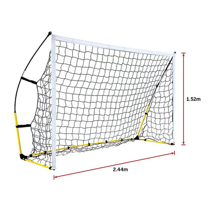 8' X 5' Soccer Football Goal Foot Portable Net Quick Set Up