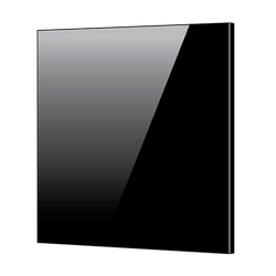 Toughened 60Cm X 75Cm Black Glass Kitchen Splashback