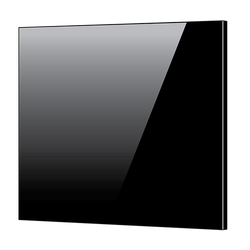 Toughened 60Cm X 70Cm Black Glass Kitchen Splashback