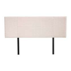Linen Fabric Queen Bed Headboard Bedhead - Beige