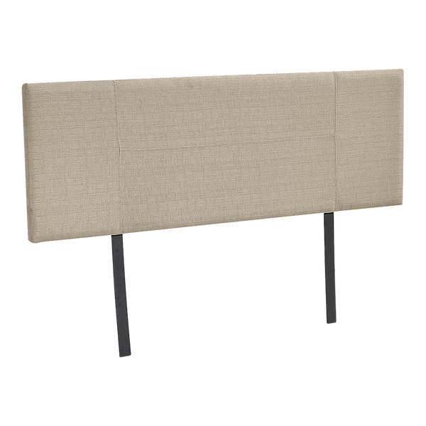  Linen Fabric Double Bed Headboard Bedhead - Beige
