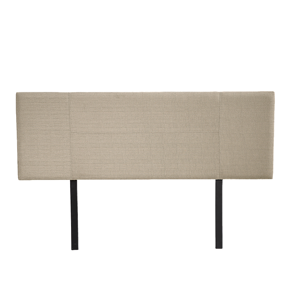  Linen Fabric Double Bed Headboard Bedhead - Beige
