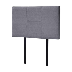 Linen Fabric Single Bed Headboard Bedhead - Grey