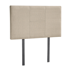 Linen Fabric Single Bed Headboard Bedhead - Beige