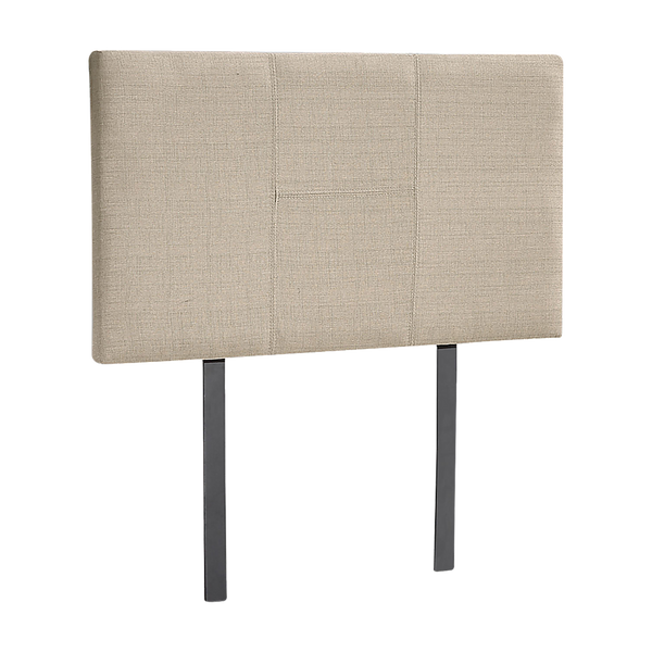  Linen Fabric Single Bed Headboard Bedhead - Beige
