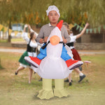 Chicken Fancy Dress Inflatable Suit - Fan Operated Costume