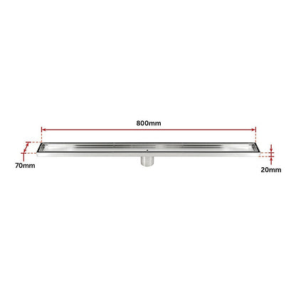 800Mm Tile Insert Shower Bathroom Stainless Steel Grate Drain