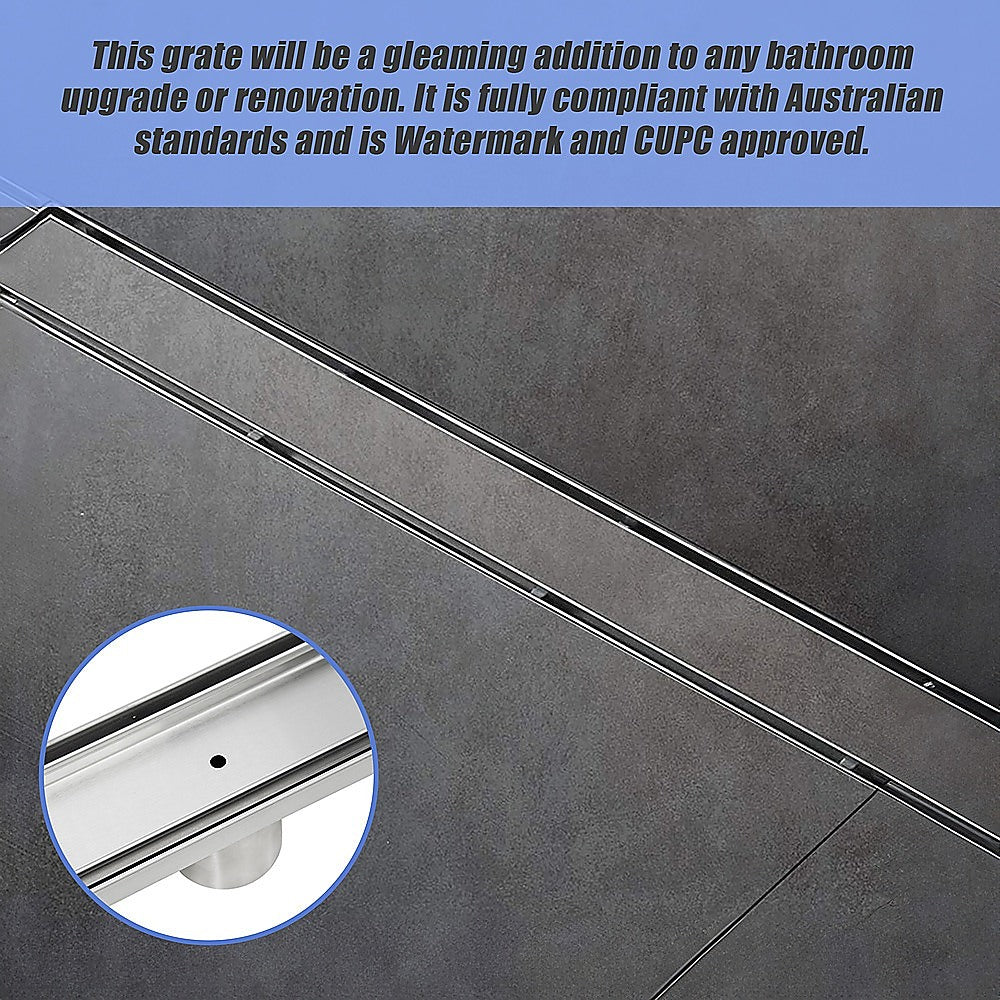 800Mm Tile Insert Shower Bathroom Stainless Steel Grate Drain