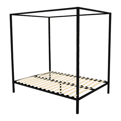4 Four Poster Queen Metal Bed Frame