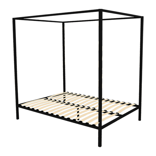 4 Four Poster Queen Metal Bed Frame