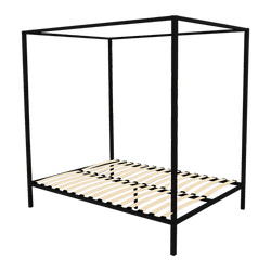 4 Four Poster Queen Metal Bed Frame