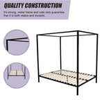 4 Four Poster Queen Metal Bed Frame