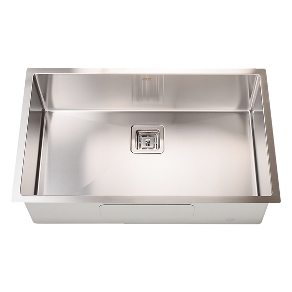  810x505mm Handmade 1.5mm Stainless Steel Undermount / Topmount Kitchen Sink with Square Waste