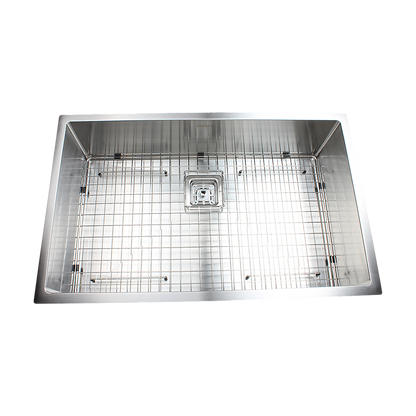 810X505Mm Stainless Steel Kitchen Sink With Square Waste